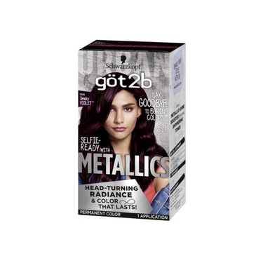Schwarzkopf got2b Metallics Permanent Hair Dye – Smoky Violet - M49 - ANNS BEAUTY SUPPLY